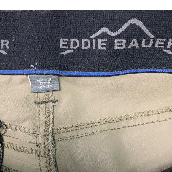 Eddie Bauer Men's Khaki Tech Nylon Blend Pants Size 40 x 30 - Picture 5 of 7